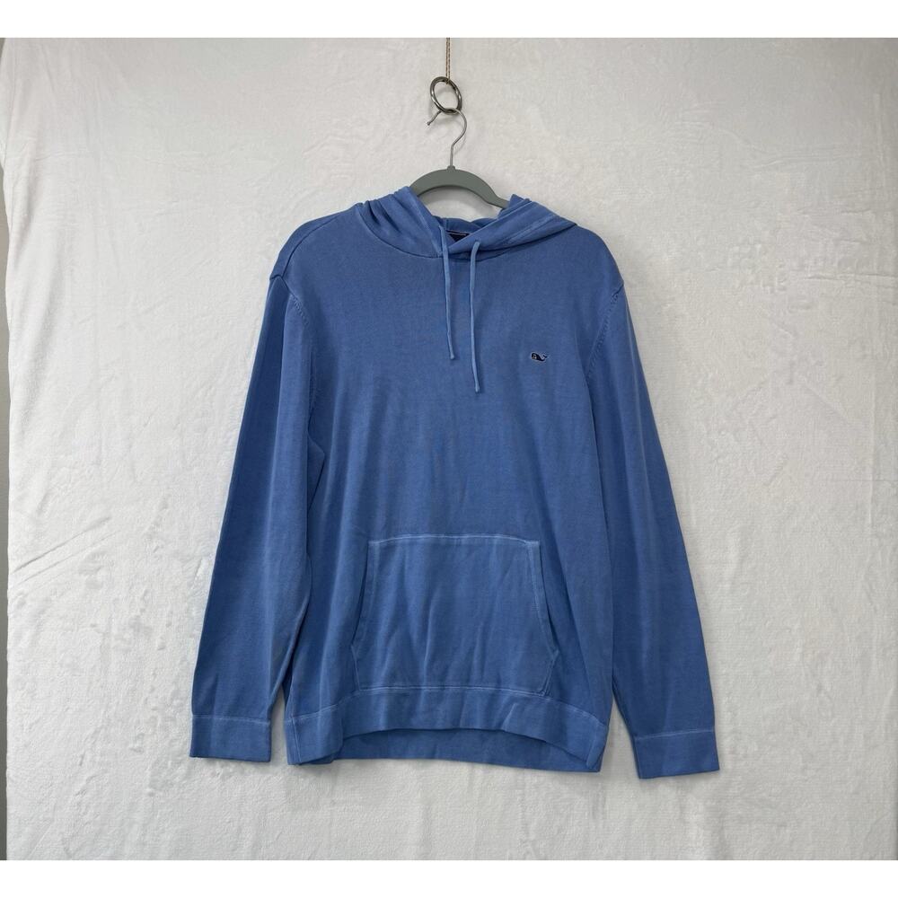 Vineyard Vines Sunwashed Hoodie Sweater Dockside Blue Size Medium NWT
